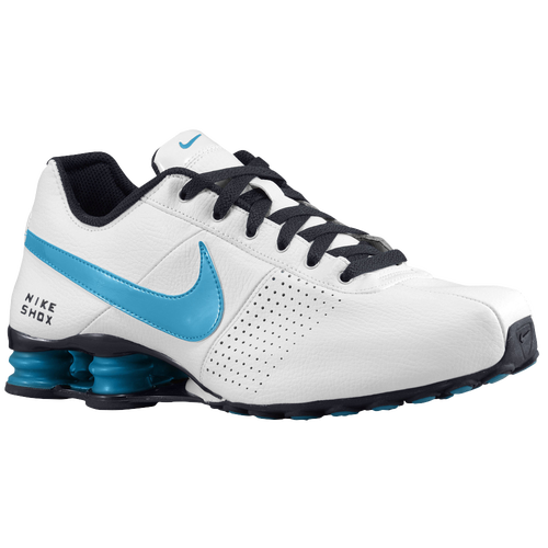 

Nike Mens Nike Shox Deliver - Mens Running Shoes White/Neo Turquoise/Dark Obsidian Size 10.5