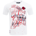 Pro Standard Lakers Red Chrome FC SS Flex T-Shirt - Pro Standard White