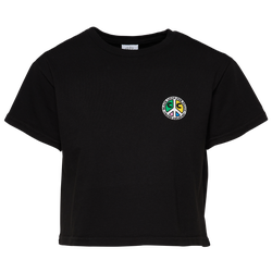 Women's - Cross Colours Black Peace I Crop T-Shirt - Black