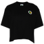 Cross Colours Peace Circle Logo Crop T-Shirt - Women's Black/Black
