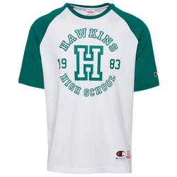 Men's - Champion Stranger Things Short Sleeve T-Shirt - White/Green