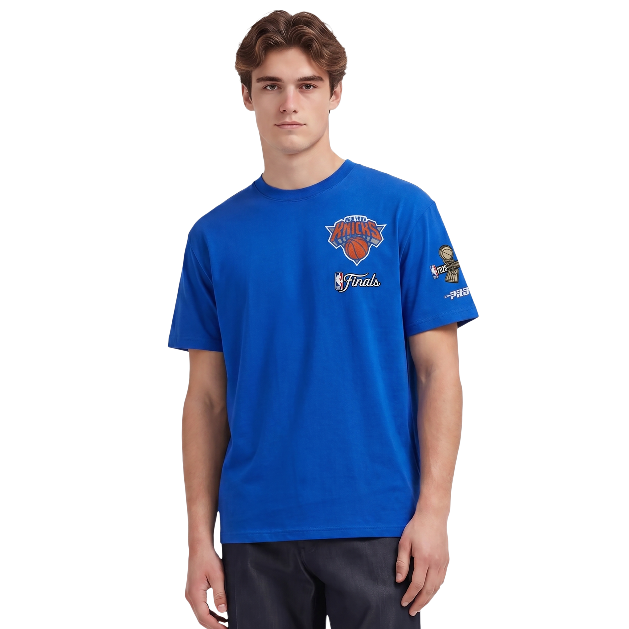 Pro Standard Knicks NBA Finals 2026 CJ Drop Shoulder T-Shirt - Men's