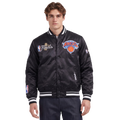 Pro Standard Knicks NBA Finals 2026 Pro Satin YD Rib Jacket - Pro Standard Black