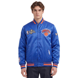 Men's - Pro Standard Knicks NBA Finals 2026 Pro Satin YD Rib Jacket - Blue
