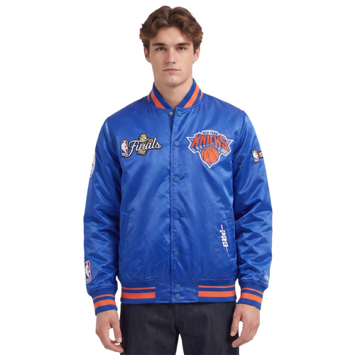 MENS - Pro Standard Knicks NBA Finals 2026 Pro Satin YD Rib Jacket - Blue