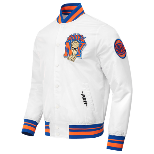 MENS - Pro Standard Knicks '26 Finals Champs Pro Satin Rib Jacket - Royal Blue/White