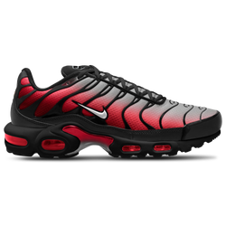 Men's - Nike Air Max Plus  - Pure Platinum/White/University Red