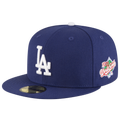 New Era MLB 59Fifty World Series Side Patch Cap - New Era Blue/White