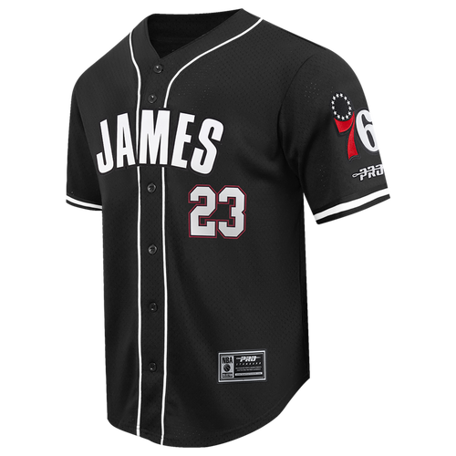 MENS - Pro Standard 76ers Classic Baseball Jersey - Black