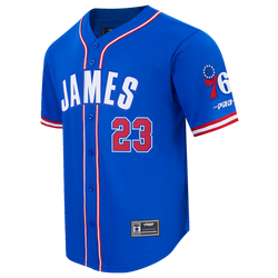 Men's - Pro Standard 76ers Classic Baseball Jersey - Blue