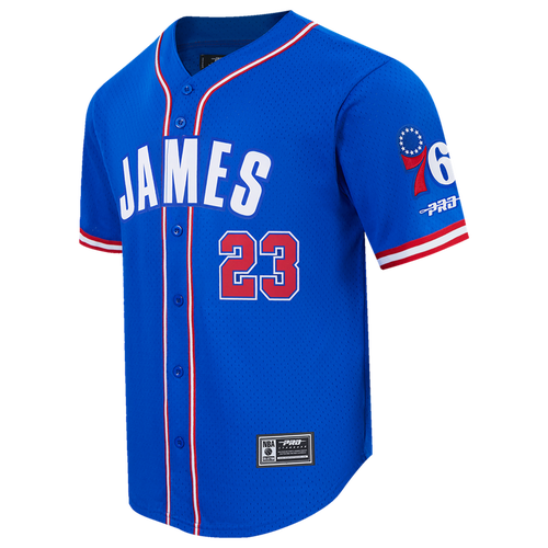 MENS - Pro Standard 76ers Classic Baseball Jersey - Blue