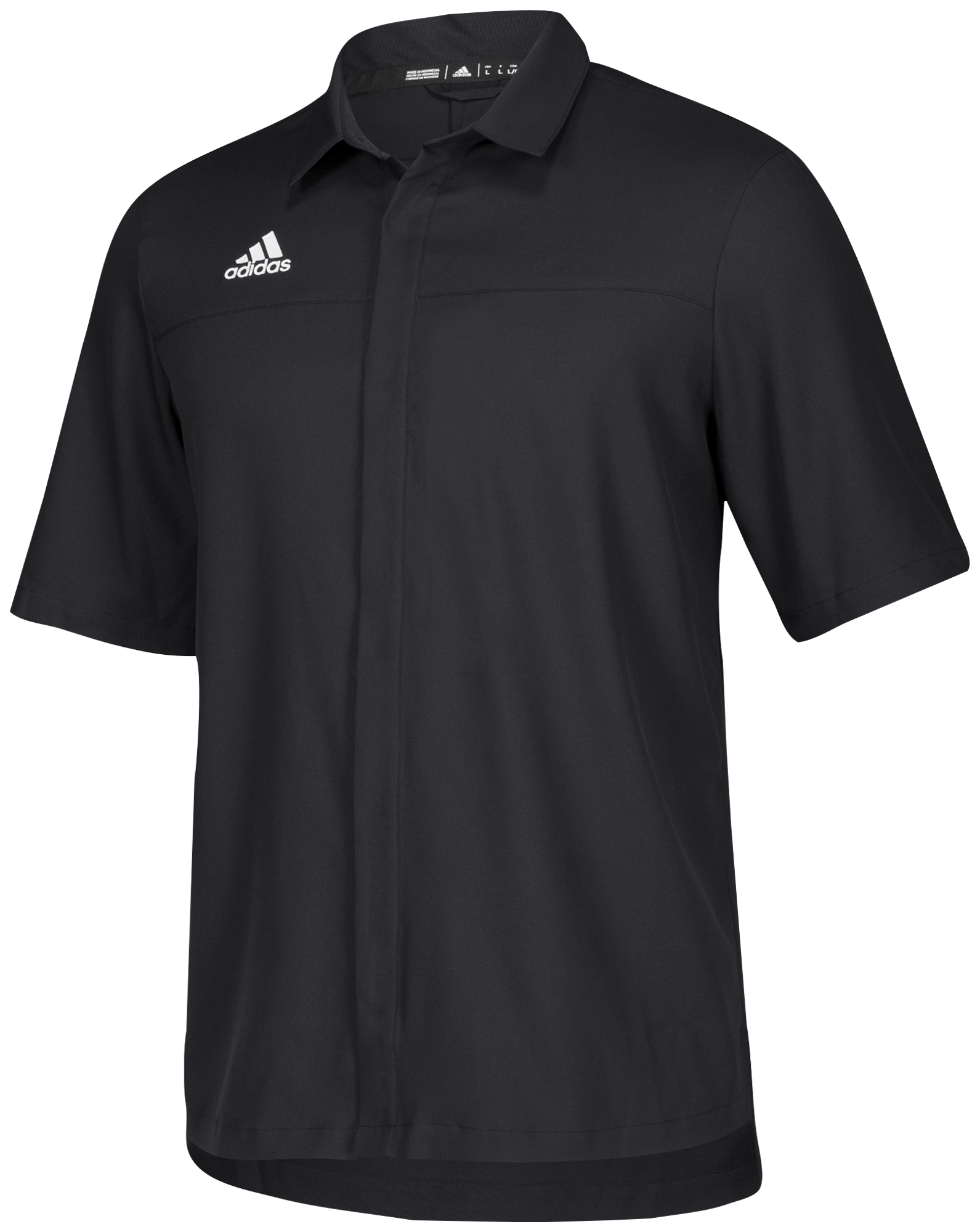 adidas full button polo