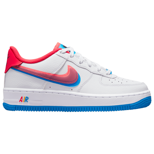 

Nike Girls Nike Air Force 1 LV8 - Girls' Grade School Basketball Shoes Red/White/Blue Size 6.5