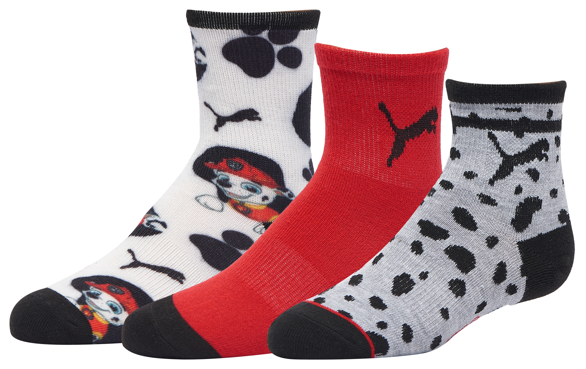 PUMA 3PK Quarter Non Terry Crew Socks - Boys' Infant