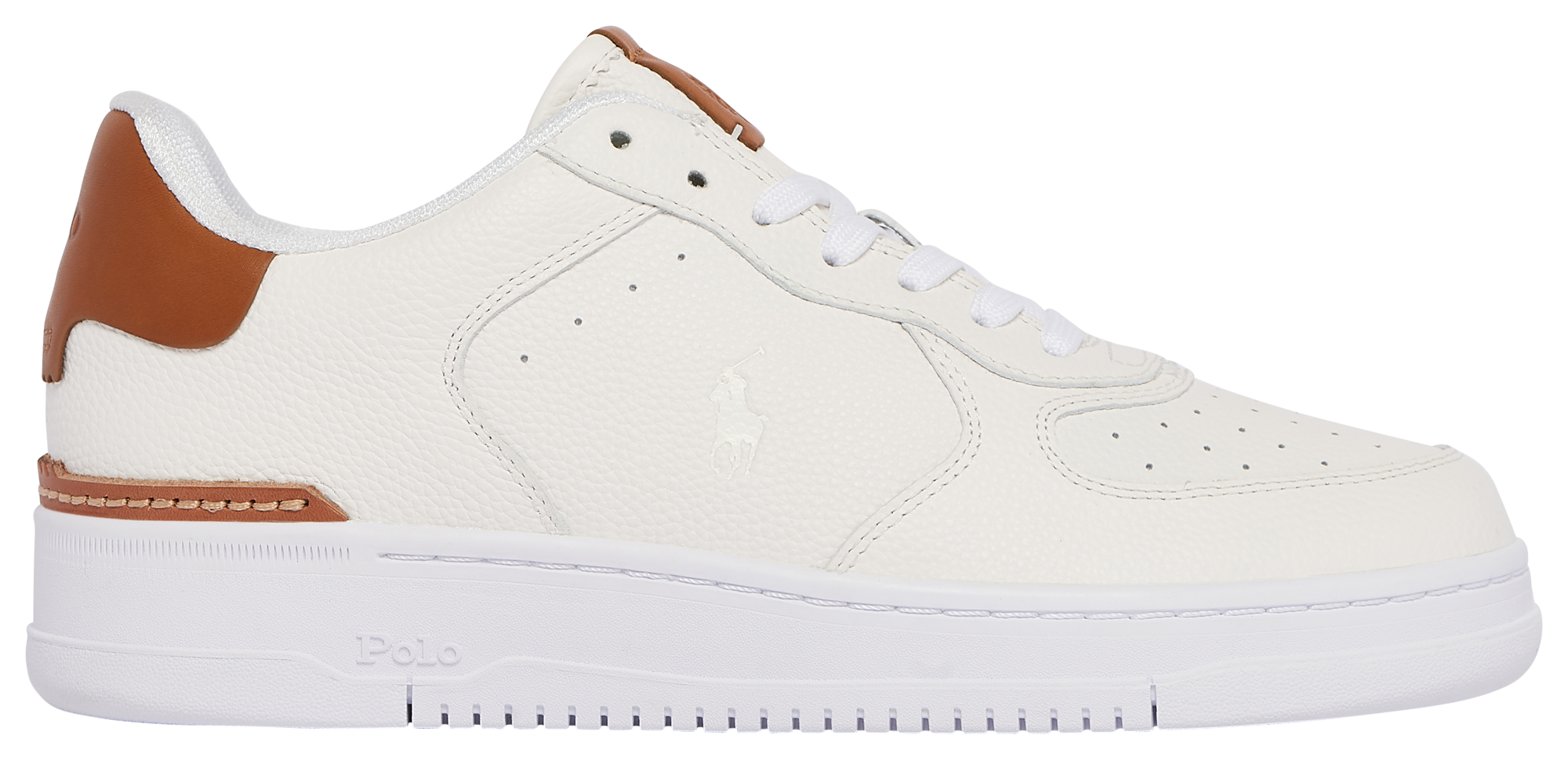 Polo Ralph Lauren Masters Tumbled Leather Sneakers | Foot Locker