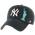 47 Brand Yankees City Icon Clean Up Cap - Men's Black/White