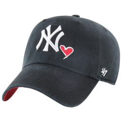 Men's - 47 Brand Yankees Icon Clean Up Cap - Black/White
