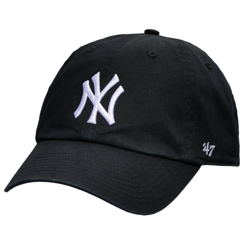 

47 Brand Mens 47 Brand New York Yankees Clean Up - Mens Black/White Size One Size