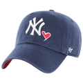 47 Brand Yankees Icon Clean Up Cap - 47 Brand Navy/White