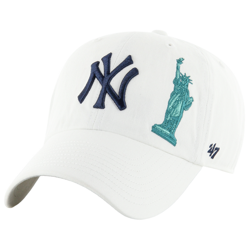 47 Brand Yankees City Icon Clean Up Cap - 47 Brand White/Navy