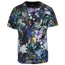 CSG T-shirt floral peint - Pour hommes Noir/Bleu