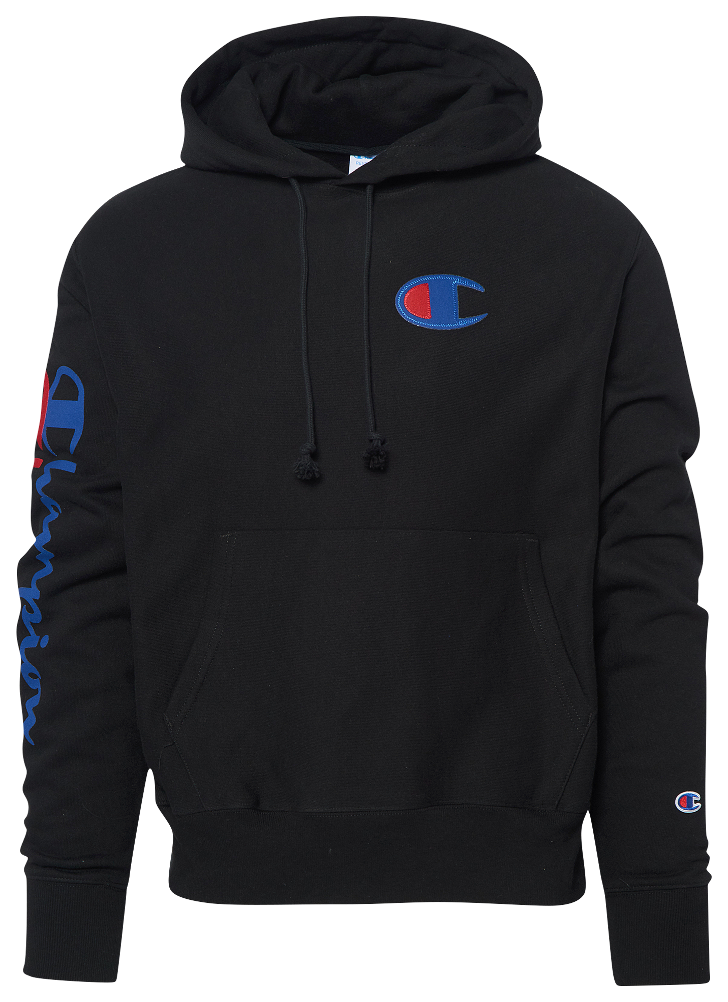 champion dbl script pullover hoodie