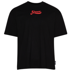 Men's - Deuce Fuego Basketball  T-Shirt - Black/Red
