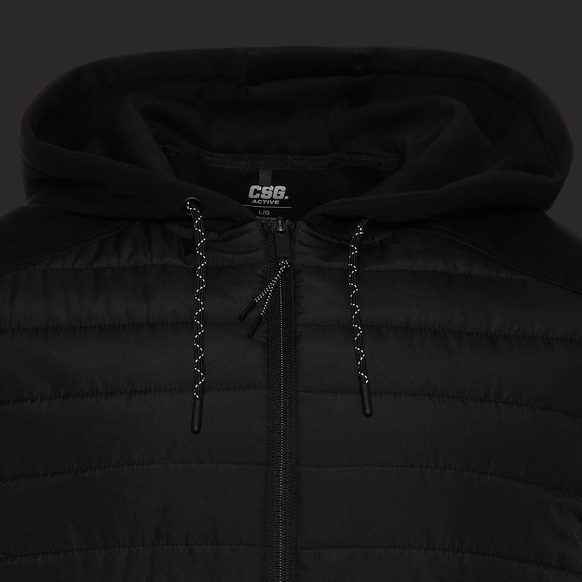 CSG Active Commuter Puffer Full-Zip Hoodie