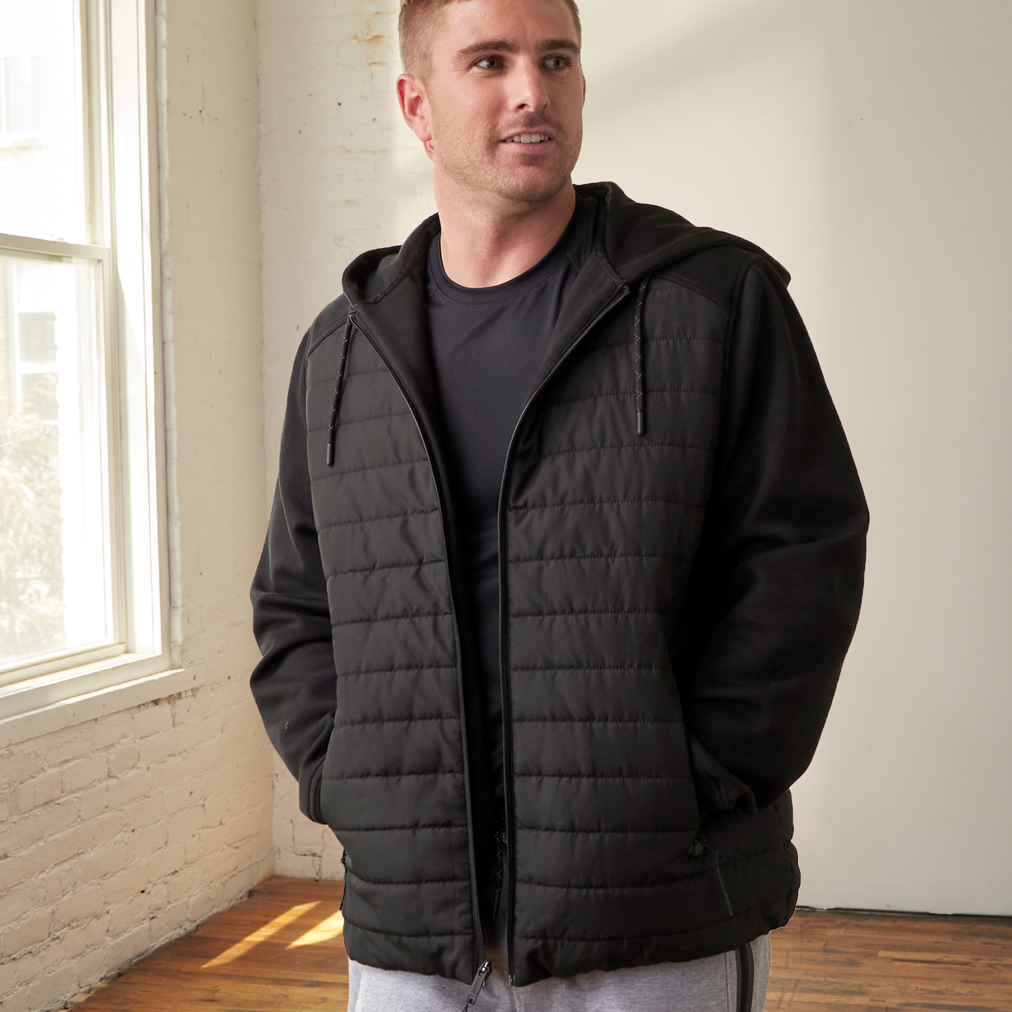 CSG Active Commuter Puffer Full-Zip Hoodie