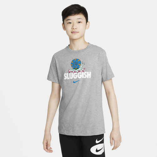 

Boys Nike Nike NSW Create Pack 3 T-Shirt - Boys' Grade School Grey/Blue Size M