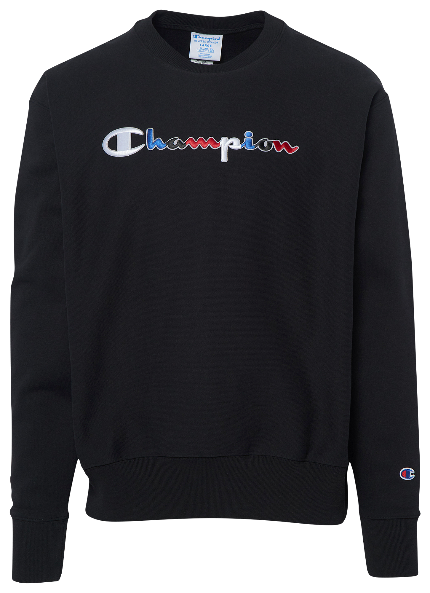 champion nautical color blocked script crew