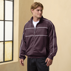 Men's - CSG Icon Track Jacket  - White/Maroon