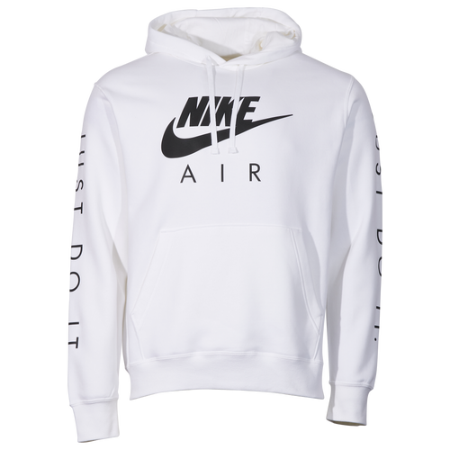 Nike Mens  Just Do It Hoodie In White/black