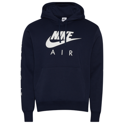 

Nike Mens Nike Just Do It Hoodie - Mens Navy/White Size XS