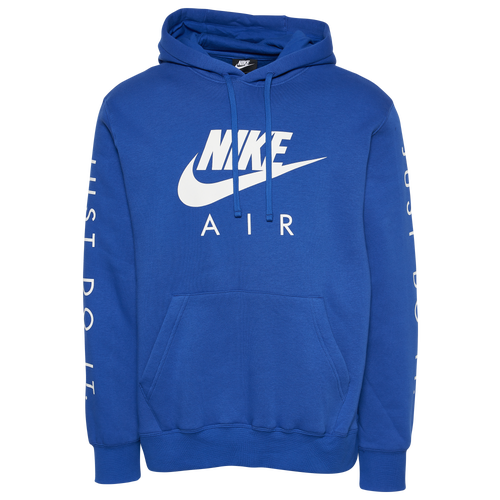 

Nike Mens Nike JDI Fleece Hoodie - Mens Blue/White Size S