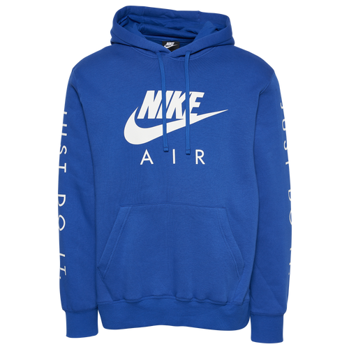 Nike Mens Jdi Fleece Hoodie In Blue/white | ModeSens