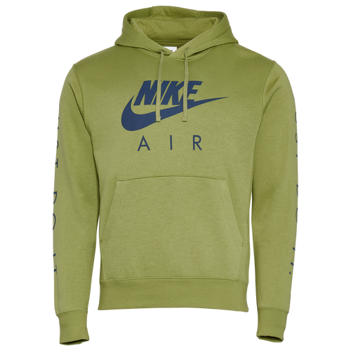 

Nike Mens Nike Just Do It Hoodie - Mens Olive/Navy Size S