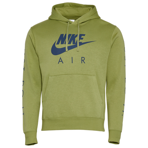 

Nike Mens Nike Just Do It Hoodie - Mens Olive/Navy Size XL