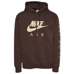 Men's - Nike JDI Fleece Hoodie - Brown/Beige