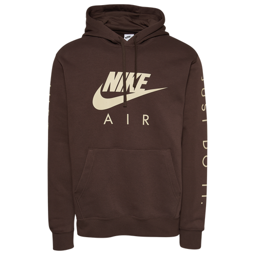 

Nike Mens Nike JDI Fleece Hoodie - Mens Brown/Beige Size XL