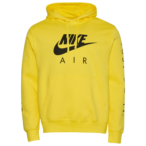 Nike black best sale and yellow hoodie