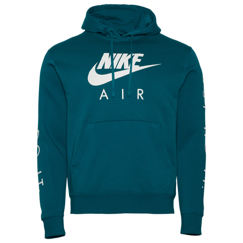 Shop Nike Mens  Just Do It Hoodie In White/green
