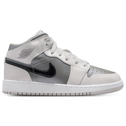 Boys' Grade School - Jordan Air Jordan 1 Mid  - Photon Dust/Blue Chill