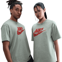 Men's - Nike NSW Stranger Things 5 Vecna T-Shirt  - Gray/Gray