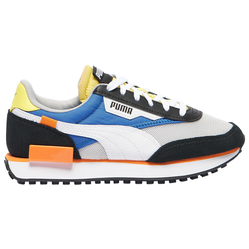 

Boys PUMA PUMA Future Rider Splash - Boys' Grade School Running Shoe Black/Grey/Yellow Size 06.0