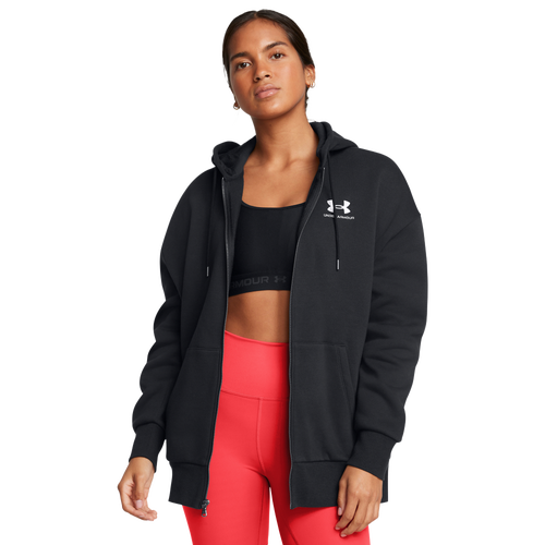 Under Armour Icon Fleece Oversized Full-Zip - Under Armour Black/White