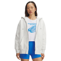 Under Armour Icon Fleece Oversized Full-Zip - Under Armour Distant Gray/White