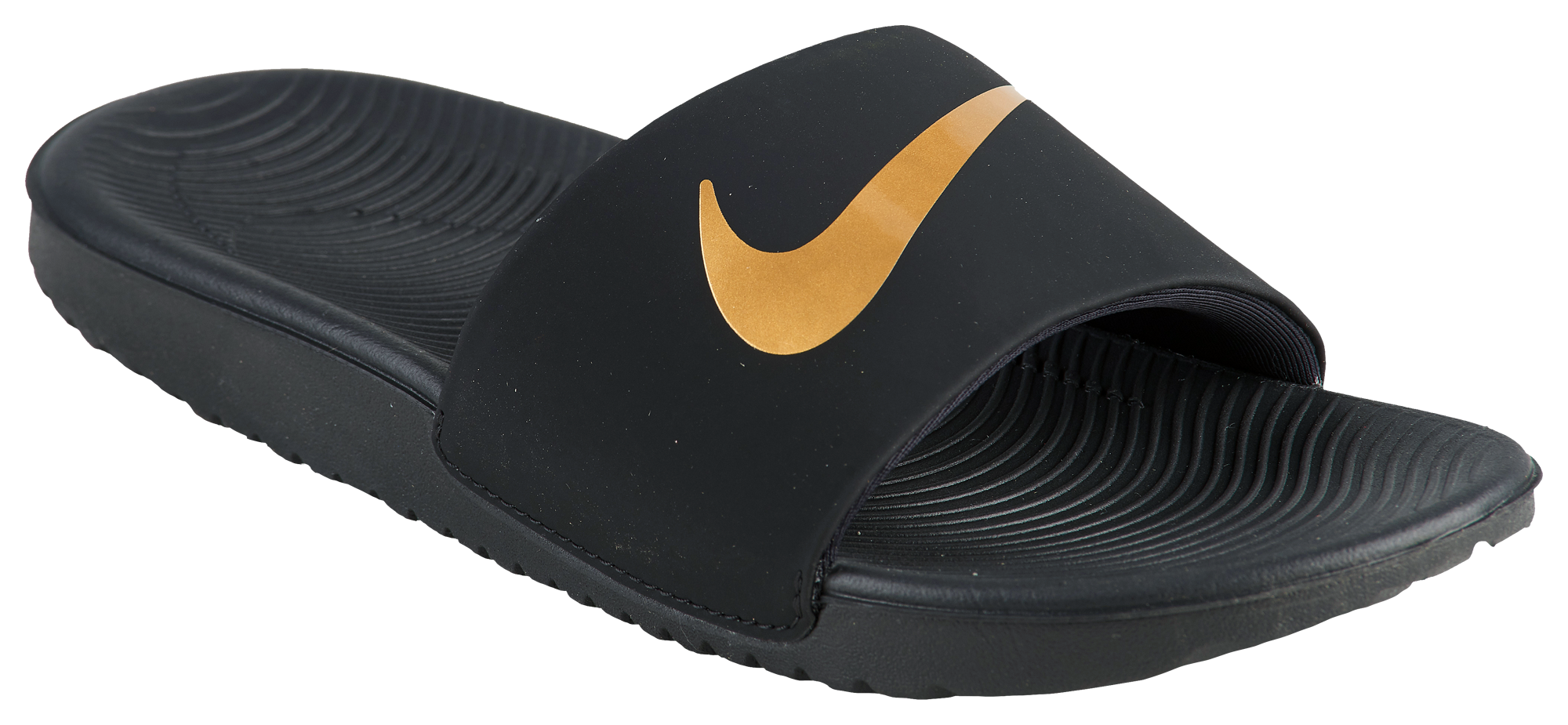 all black nike slides men's