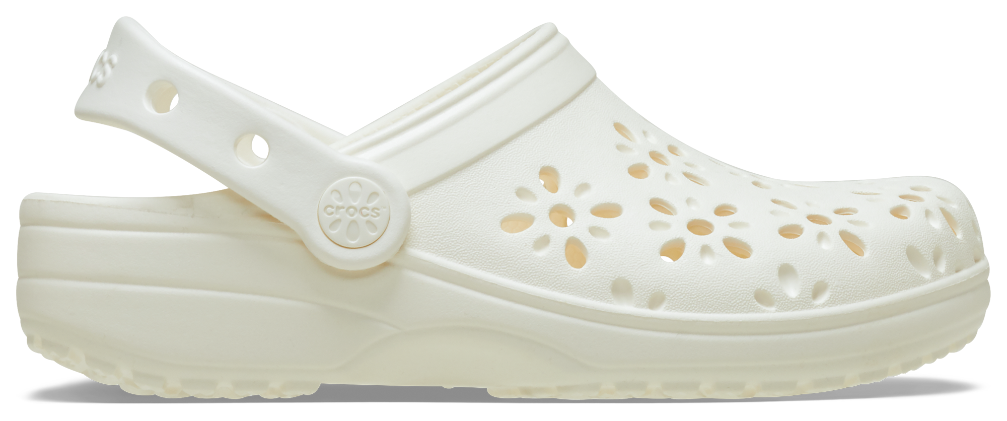 Crocs Floral Cutout Clogs - Girls' Preschool