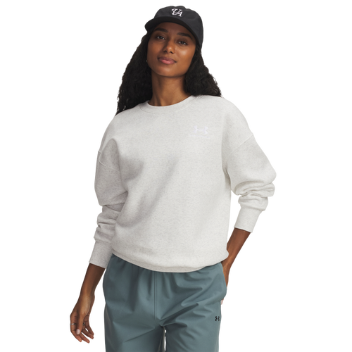  - Under Armour Essential Flc OS Crew - Distant Gray/White